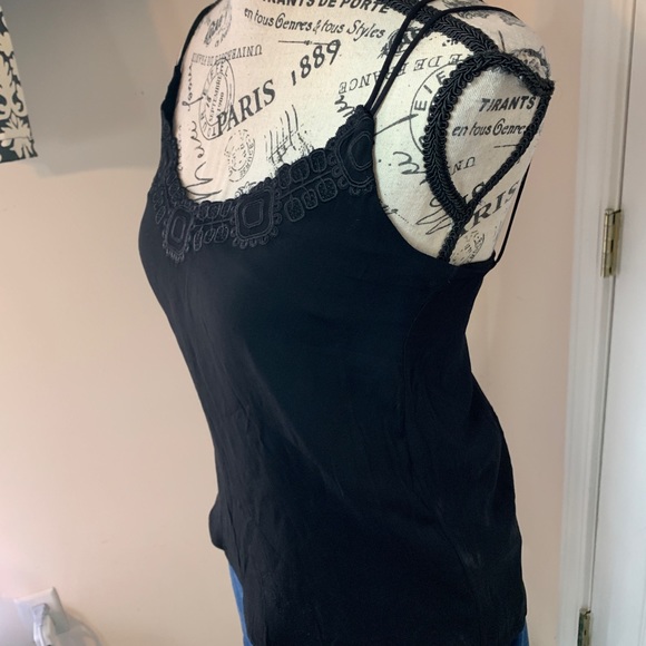 Massimo Dutti Black Tank Top Size 2 - Picture 5 of 9